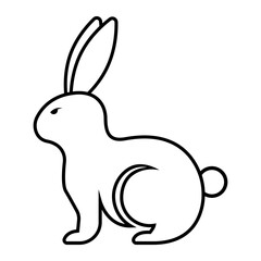 Obraz premium rabbit icon or vector
