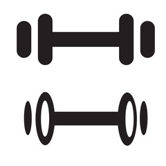 dumbbell on a white background vector illustration
