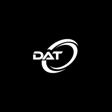 DAT Logo Design, Inspiration for a Unique Identity. Modern Elegance and Creative Design. Watermark Your Success with the Striking this Logo.