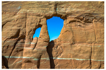 Desert landscapes in North Eastern Arizona, America, USA.