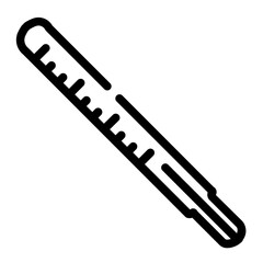 thermometer cutline icon style