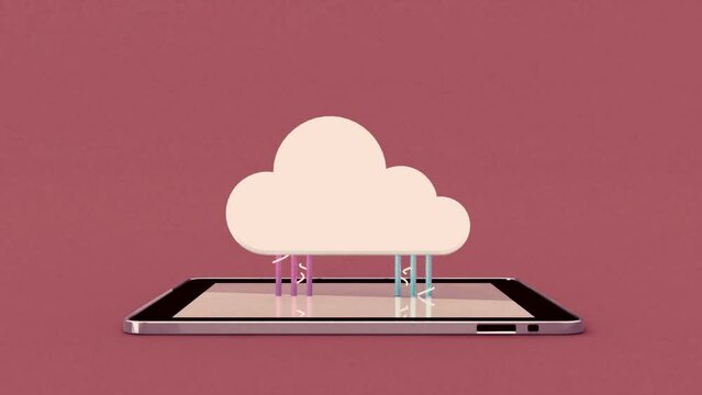 Tablet and Cloud Computing Animation