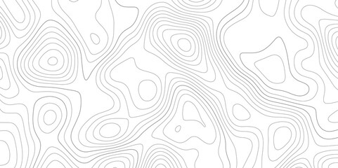 Abstract wavy topographic map. Abstract wavy and curved lines background. Abstract geometric topographic contour map background.