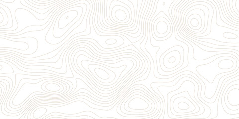 Abstract wavy topographic map. Abstract wavy and curved lines background. Abstract geometric topographic contour map background.