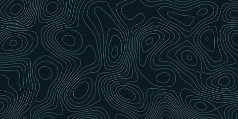 Abstract wavy topographic map. Abstract wavy and curved lines background. Abstract geometric topographic contour map background.