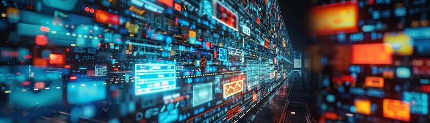 Modern Technology Concept : Media worldwide technology concept .