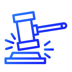  hammer knocks gradient icon style