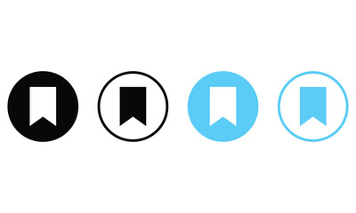 Bookmark icon, save icon button, favorite label icons, save ribbon saving sign.