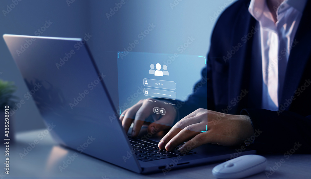 Poster personal data protection and secured internet access.personal information security,encryption and se