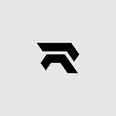 R letter vector logo abstract