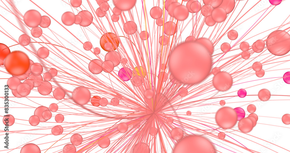 Fototapete Global network background. Connecting triangles. Globe of the earth. abstract planet in space. 3d rendering