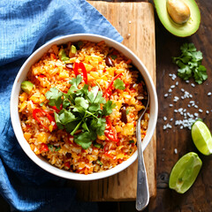 Bowl of Mexican-style rice