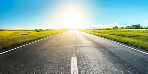 Naklejka premium road to the sky