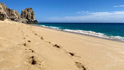 Bright Sunny Day on the Beach in cabo san lucas