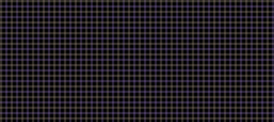 Violet and beige plaid fabric texture in the black background
