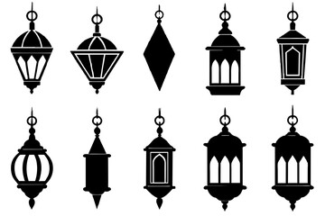 Ramadan Arabian Islamic lanterns vector illustration 