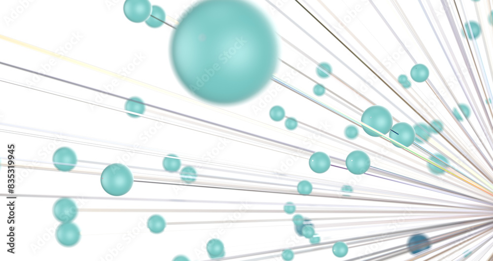 Aufkleber Global network background. Connecting triangles. Globe of the earth. abstract planet in space. 3d rendering