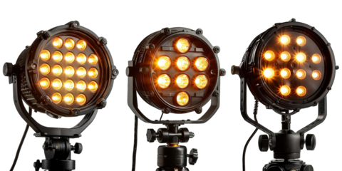 spotlight isolated on transparent background ,stage light png ,generative ai