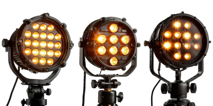 spotlight isolated on transparent background ,stage light png ,generative ai