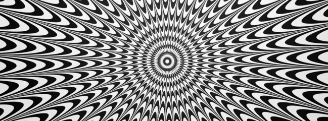 Optical illusion horizontal background. Abstract curves, geometric effect. © Paolo Gallo