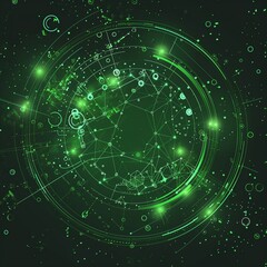 green abstract background