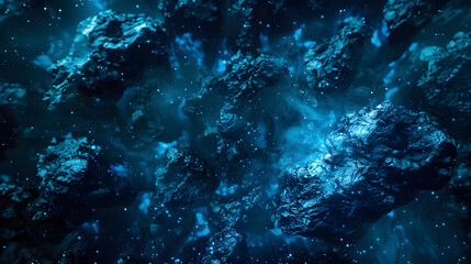 Naklejka premium vibrant blue lava stone texture with dynamic movement and energy. generative ai