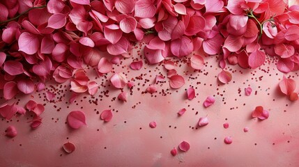 Obraz premium Floating Pink Flowers