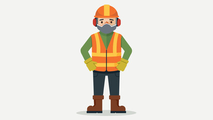 a constructtion worker in safety gears