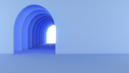 Concept of path to destination,ladder to success,3D rendering