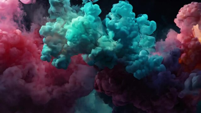 generative ai, colorful smoke movements that are so beautiful and charming