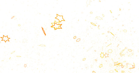 Plummeting Christmas Sparkles: Captivating 3D Illustration of Descending Holiday Star Glitters