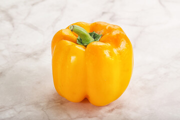 Orange ripe Bulgarian bell pepper