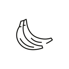 Banana icon. Simple banana icon for social media, app, and web design. Vector illustration.