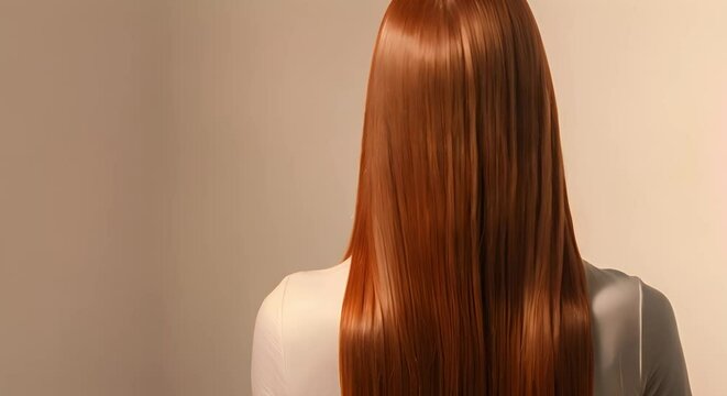 Person with long straight brown hair seen from behind on white background. Concept Hair Photography, Long Hairstyles, Brown Hair, Fashion Portraits, White Background