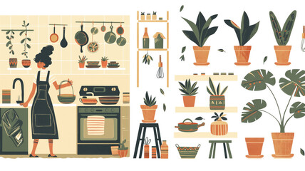 A series of step by step images illustrating the process of a work Generative AI 