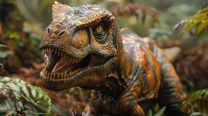 Full-body dinosaur, captured in the iconic style of the 1980s