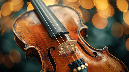 Classic violin close-up