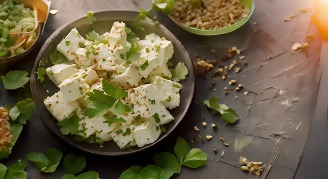 Paneer: A Versatile Ingredient in Indian Cuisine. Concept Indian Cuisine, Paneer Recipes, Cooking with Paneer, Vegetarian Dishes, Paneer Curry