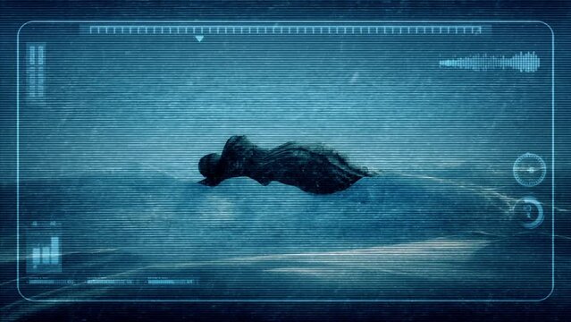 Alien Ship Found In The Snow Viewfinder POV
