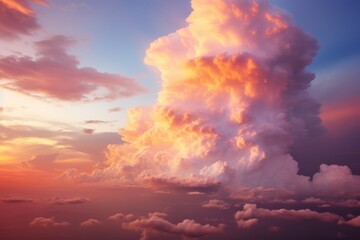 Celestial Canvas Cloudcore at Sunset