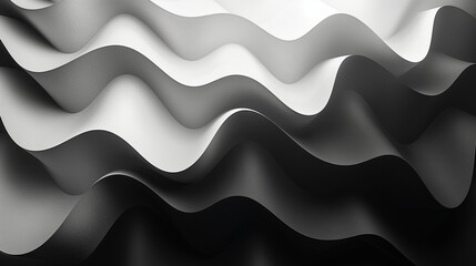 Monochrome Triangle Waves. Triangles forming wave-like patterns
