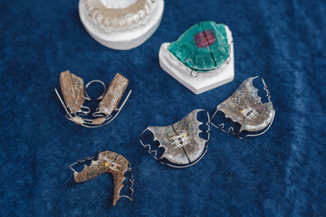 children's dental braces colorful and with glitter