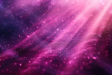 purple gradient background with light rays and dots, glowing effect on the right side of the screen