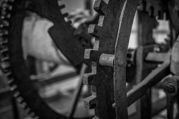 Ancient  clockwork  mechanism and gears