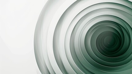 A white background with a green spiral in the middle