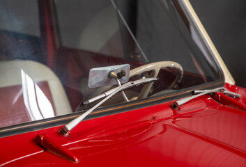 Naklejka premium Retro and vintage old-timer car .