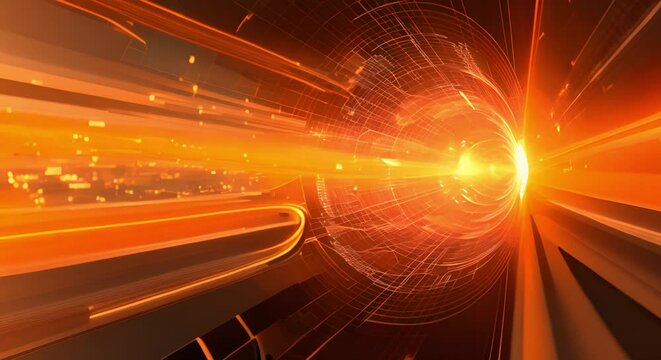 Abstract futuristic digital space background with geometric elements for banners. Concept Digital Space, Geometric Elements, Abstract Background, Futuristic Design, Banner Art