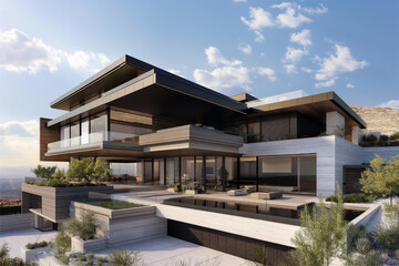 Fototapeta premium Capturing Modern Minimalist Architecture
