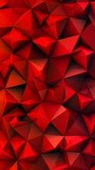 Fototapeta premium Red Polygons and Facets Background for Modern Design