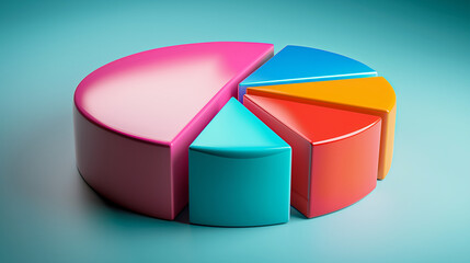 Obraz premium 3d pie chart
